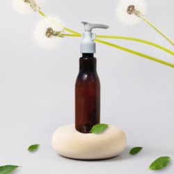 100ML AMBER ASTA BOTTLE WITH DISPENSER