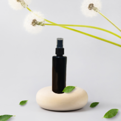 100ML BLACK CYLINDER BOTTLE WITH BLACK MIST