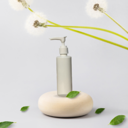 100ML WHITE CYLINDER BOTTLE WITH DISPENSER