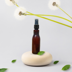 100ML AMBER ASTA BOTTLE WITH BLACK MIST