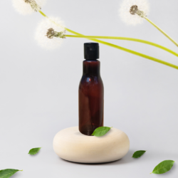 100ML AMBER ASTA BOTTLE WITH BLACK CAP