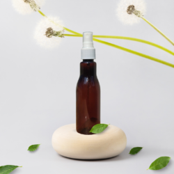 100ML AMBER ASTA BOTTLE WITH WHITE MIST