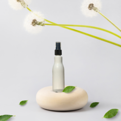 100ML WHITE ASTA BOTTLE WITH BLACK MIST