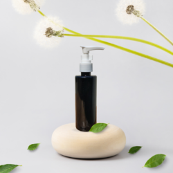 100ML BLACK CYLINDER BOTTLE WITH DISPENSER