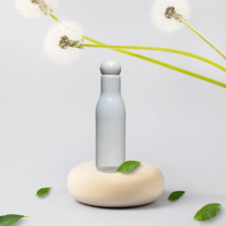 200ML WHITE ASTA BOTTLE WITH WHITE DOOM CAP