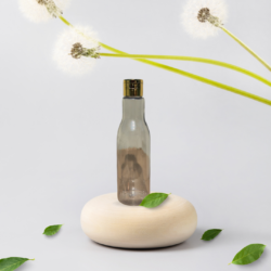 200ML CLEAR ASTA BOTTLE WITH GOLD METALISEDIZED CAP
