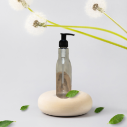 200ML CLEAR ASTA BOTTLE WITH BLACK DISPENSER