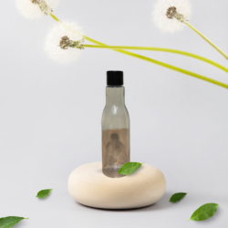 200ML CLEAR ASTA BOTTLE WITH BLACK CAP