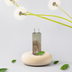 200ML CLEAR CYLINDER BOTTLE WITH WHITE CAP