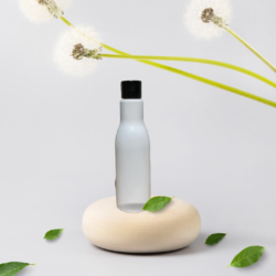 200ML WHITE ASTA BOTTLE WITH BLACK CAP