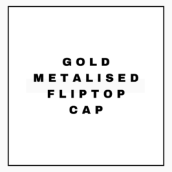 GOLD METALISED FLIPTOP CAP