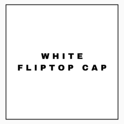 WHITE FLIPTOP CAP