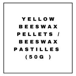 YELLOW BEESWAX PELLETS / BEESWAX PASTILLES (50G )