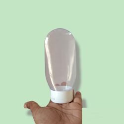 100ML CLEAR STANDUP TUBE WITH WHITE CAP