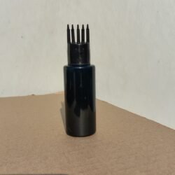 50ML BLACK CYLINDER BOTTLE WITH BLACK COMB