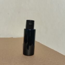 50ML BLACK CYLINDER BOTTLE WITH BLACK CAP
