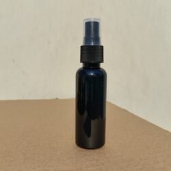 50ML BLACK ROUND BOTTLE WITH BLACK MIST