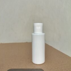 50ML WHITE CYLINDER BOTTLE WITH WHITE CAP