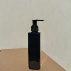200ML BLACK SQUARE BOTTLE WITH BLACK DISPENSER
