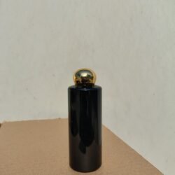 200ML BLACK CYLINDER BOTTLE WITH GOLD DOOM CAP