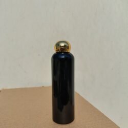 200ML BLACK ROUND BOTTLE WITH GOLD DOOM CAP