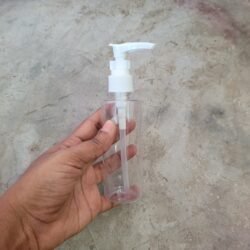 100ML CLEAR CYLINDER BOTTLE WITH DISPENSER